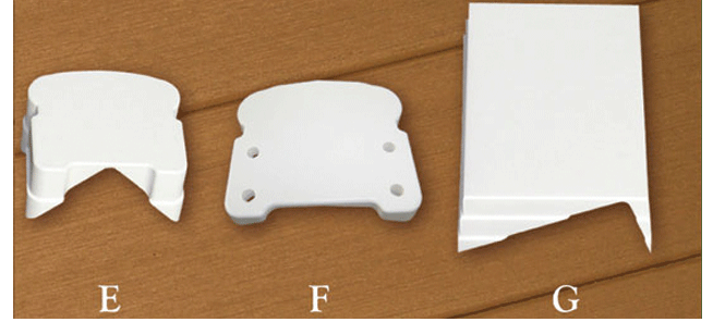 Fairway Vinyl Railing Brackets and Adapters