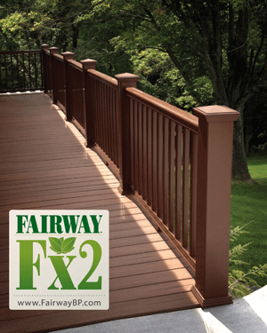 Fairway Vinyl Fx2 Composite Railing - Walnut