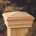 High Pyramid Wood Post Cap