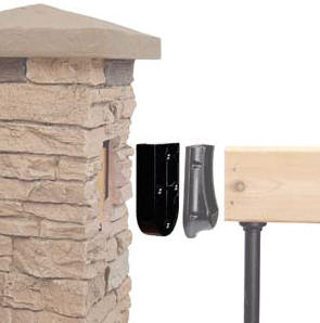 NextStone Faux Stone Post Covers Post Light