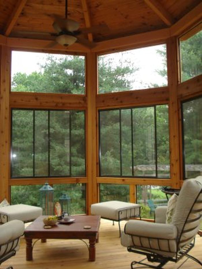 Riviera Slider Windows with Fixed Glass Storms
